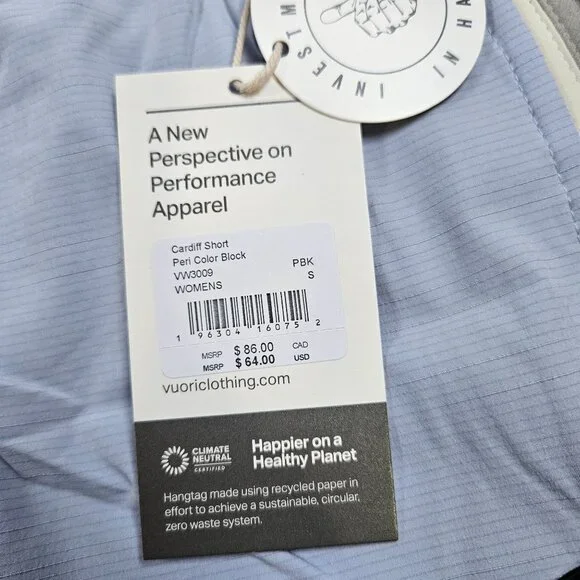 Vuori Athletic Lightweight Elastic Waistband Shorts Women Size Small NWT Casual - Picture 5 of 12